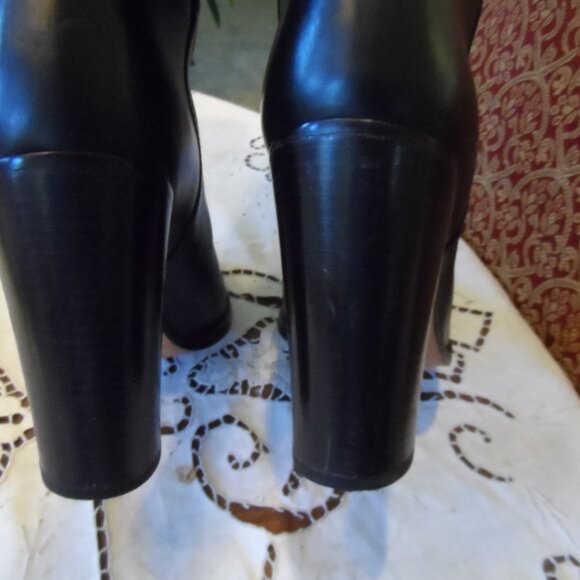 Gucci GUCCISSIMA 85th Anniversary Black Calf Leather Riding Boots Size 9.5C - Picture 14 of 16